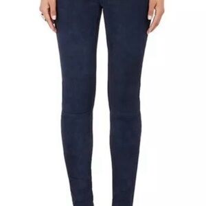 J Brand Nubuck Super Skinny in Twilight Blue Suede Leather Pants 29